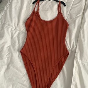 burnt orange bodysuit